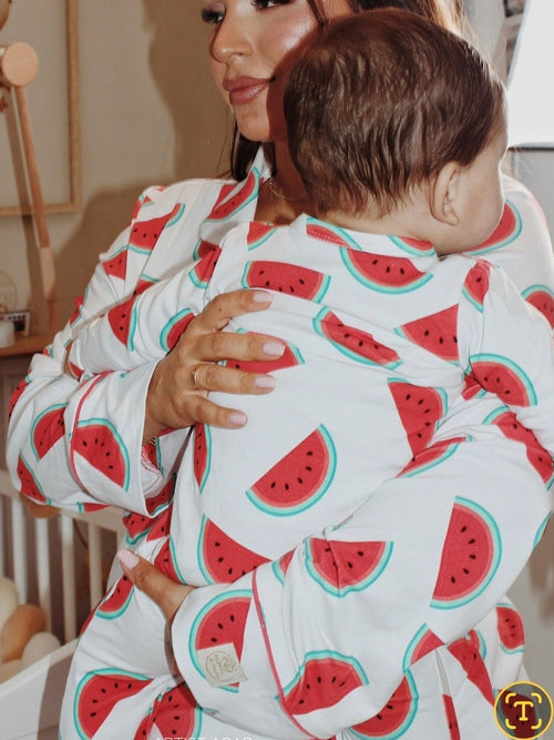 Pyjama bébé – Pastèques (coton biologique)