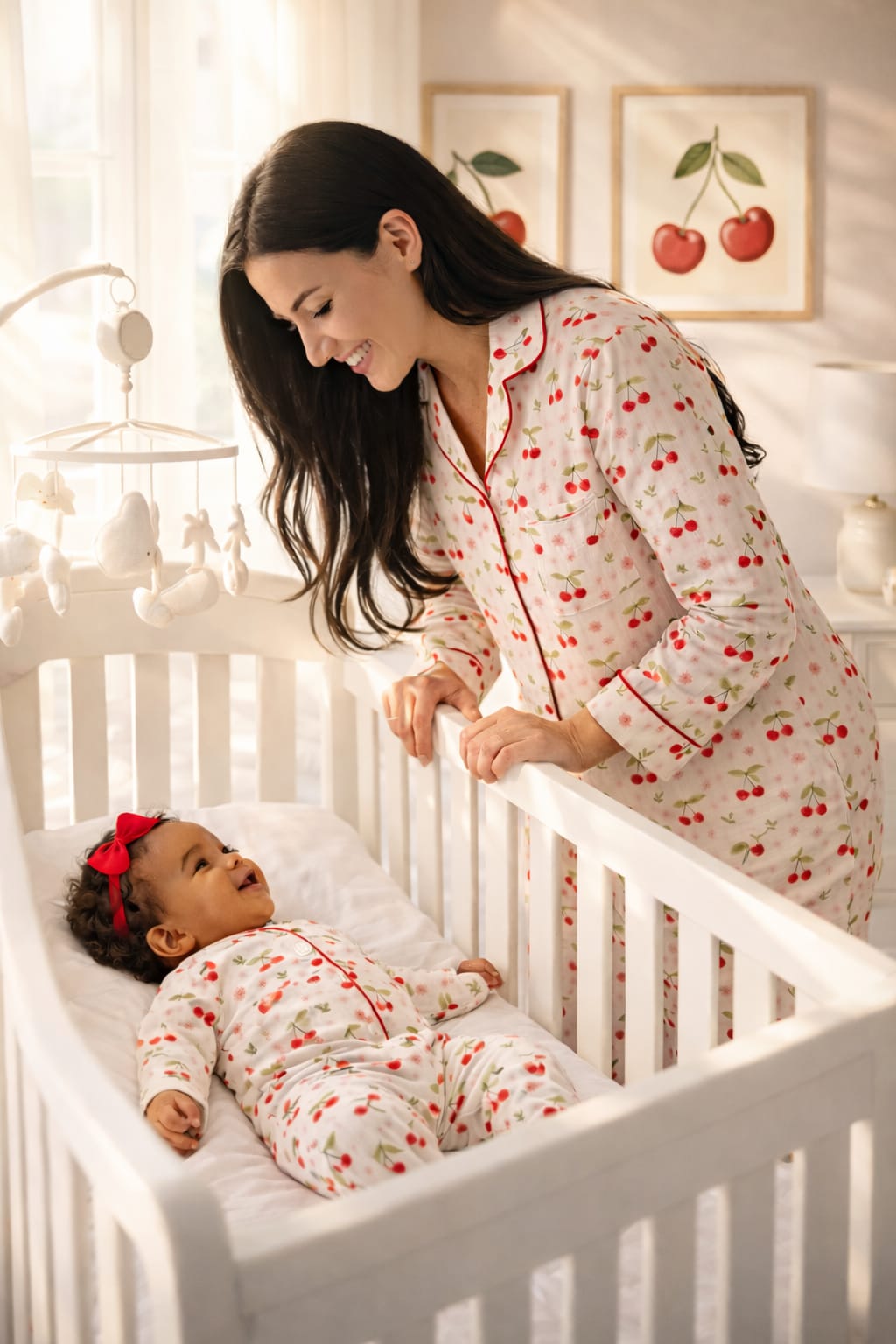 Pyjama matchy- rose cerises