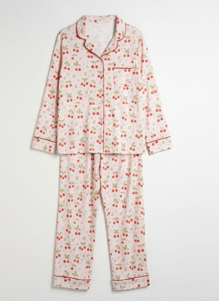 Pyjama maman- rose cerises