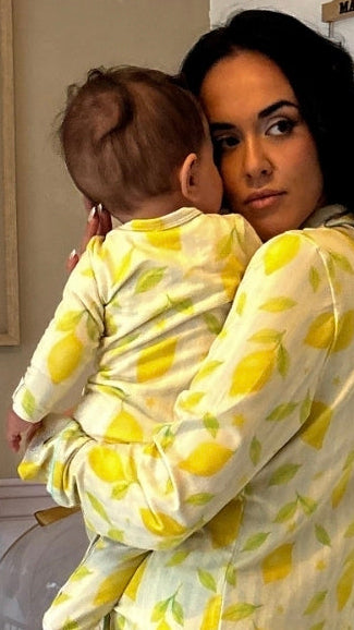 Pyjama bébé – Citrons (coton bio)