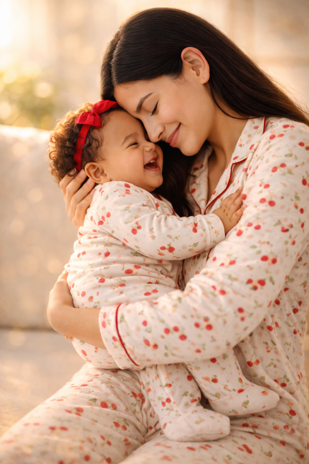 Pyjama matchy- rose cerises